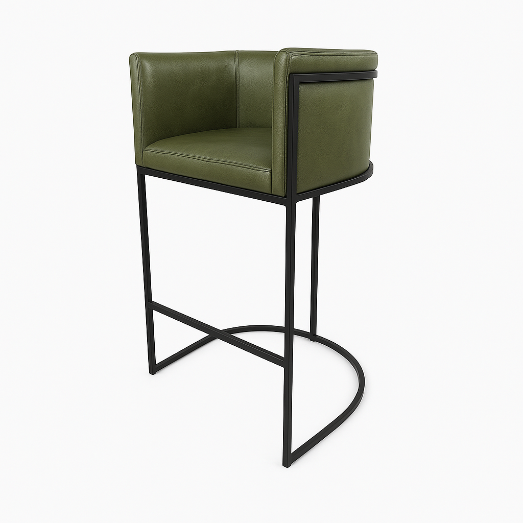 Barhocker aus Leder | Modell ENRI