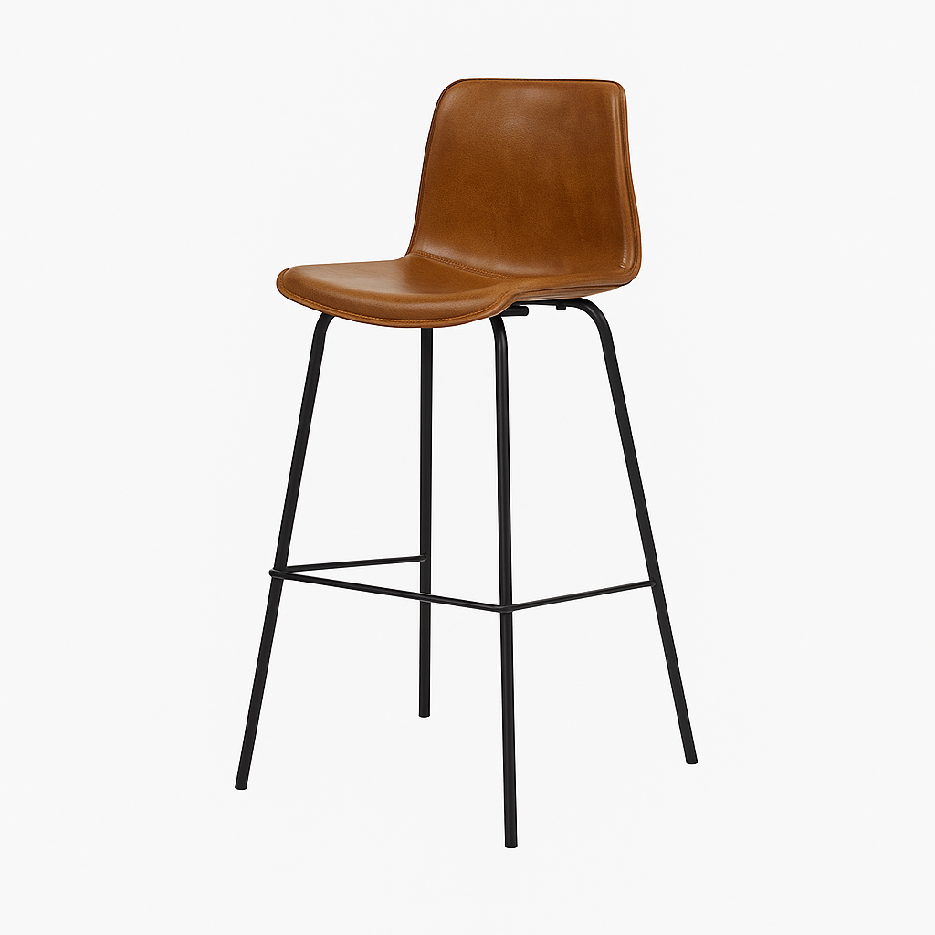 Barhocker aus Leder | Modell SIMONA
