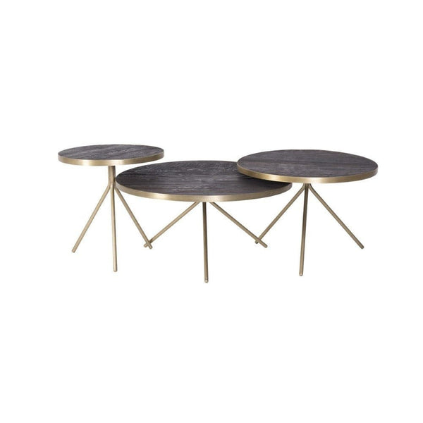 Set von 3 Couchtischen aus Eiche | Modell RION