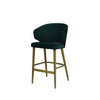 Barhocker aus Stoff oder Leder mit Holzbeinen |  Modell CAPRICE